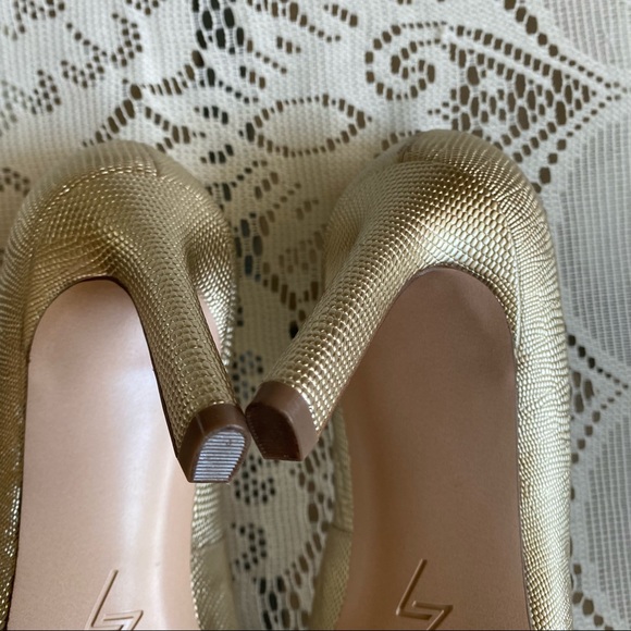 Naturalizer 27 Edit gold high heels NWOB - Picture 6 of 7